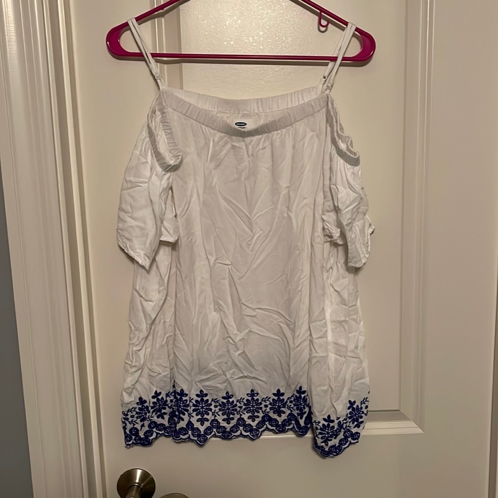 White off the shoulder top